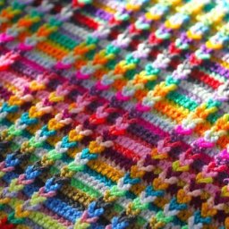 Фактурный узор крючком