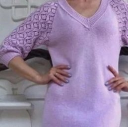 Очаровательный ажурный узор для весеннего джемпера — простая схема и полезные советы
