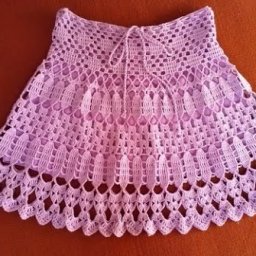 Легкая вязаная юбочка на лето