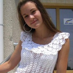 Освежающий топ крючком