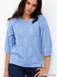 Схема узора для стильного джемпера