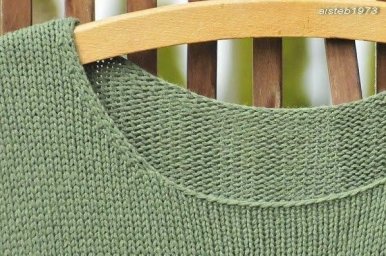 Учимся вязать край горловины