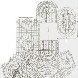 Схема для вязания коврика