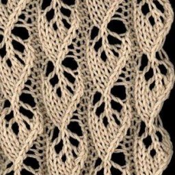 Красивый ажурный узор спицами