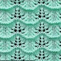 Креативный узор спицами