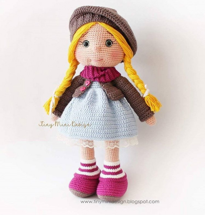 Вязаная кукла амигуруми Tonton doll