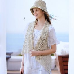 Непритязательный жилет крючком