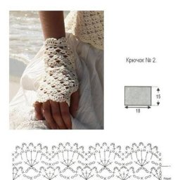 Очаровательные митенки спицами