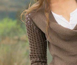 Женский жакет, связанный спицами Женский жакет, связанный спицами