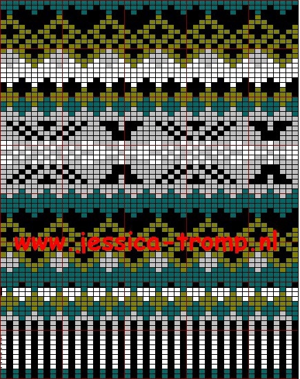 Жаккарды от Jessica Tromp - готовые цветные панели