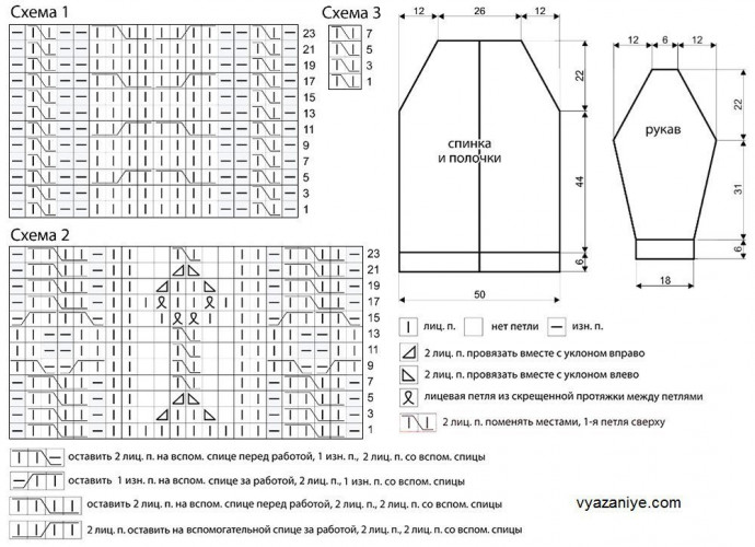 Кардиган фантазийными косами Кардиган фантазийными косами
