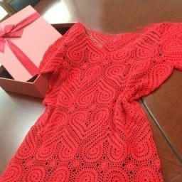 "Сердечный" узор для платья