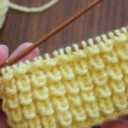 ​Узор "Кукурузка" спицами