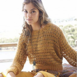 Изысканный пуловер спицами