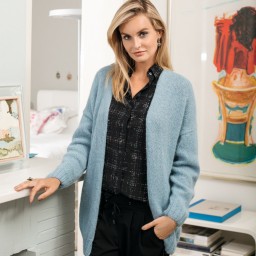 Голубой кардиган