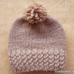 ​Интересная резинка спицами