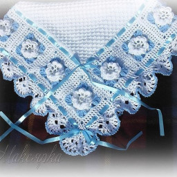 Вяжем плед "Цветок прекрасной розы"