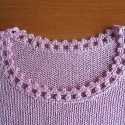 Интересные варианты обвязки крючком горловины