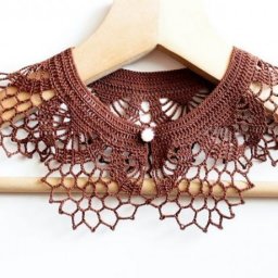Нежный воротник крючком