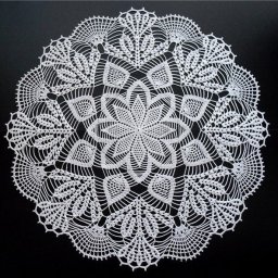 Салфетка крючком «Морозное кружево»