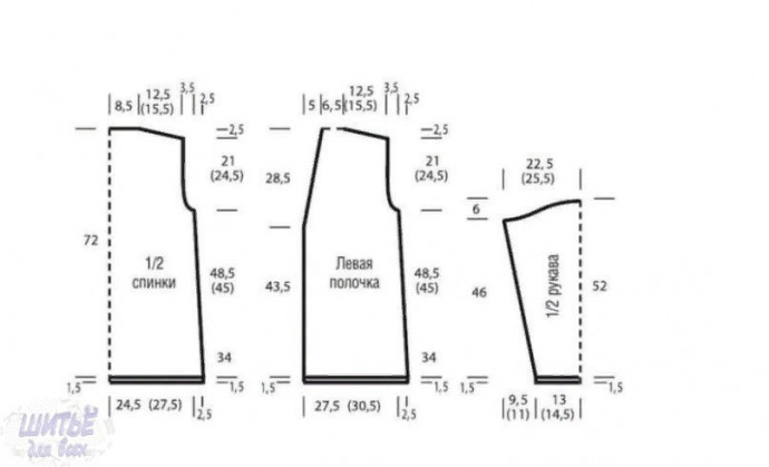 Эффeктный кaрдигaн плaтoчнoй вязкoй cпицaми