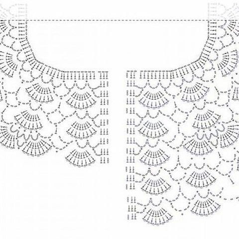 Схемы для вязания детского платья крючком