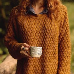 Симпатичный узор для пуловера, связанного спицами