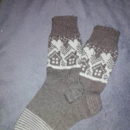 Узор для серых носочков
