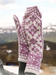 Жаккардовый узор для варежек