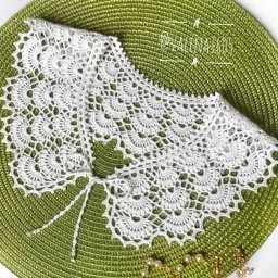 Белоснежный кружевной воротничок!