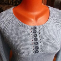 Как обработать горловину при вязании платочной вязкой