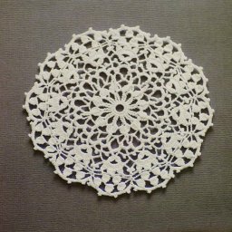 Компактная салфетка крючком