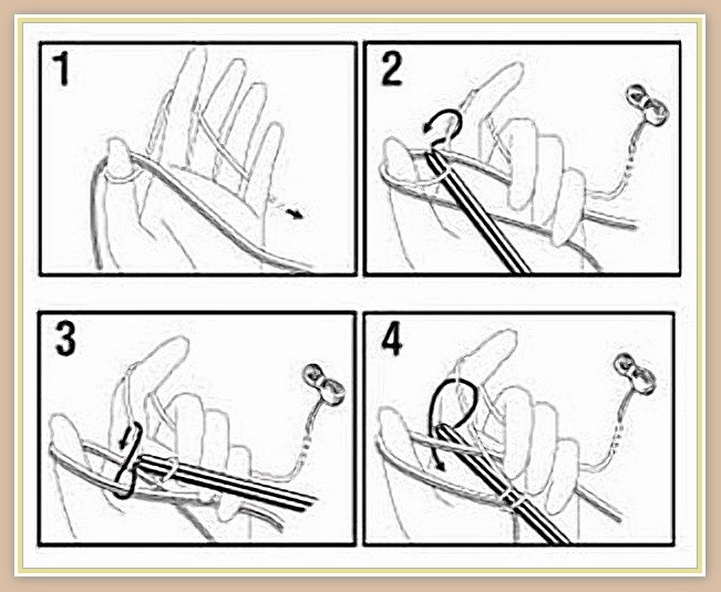 Джемпер лицевой гладью с узором "коса"