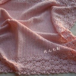 Нежный плед крючком