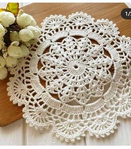 Ажурная салфетка крючком Ажурная салфетка крючком