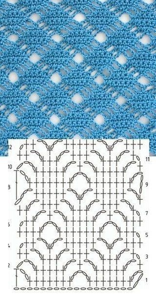 Подборка узоров для любителей вязать крючком