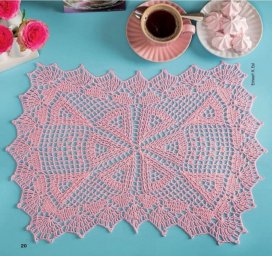 Салфетки крючком по похожим схемам