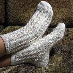 Узоры спицами для носочков