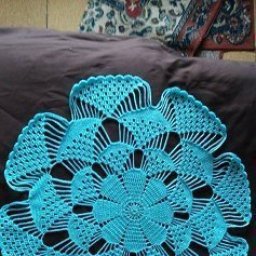 Ажурная салфетка крючком