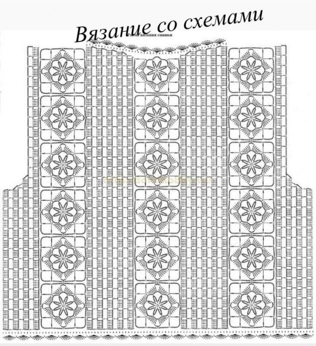 Стильная кофта крючком
