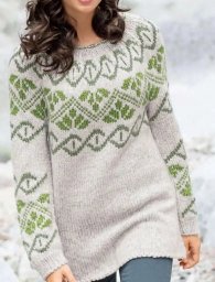 Узор для круглой жаккардовой кокетки