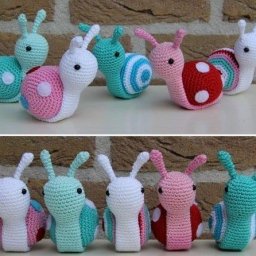 Вяжем милых улиток