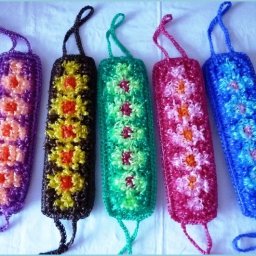 Вяжем мочалку крючком