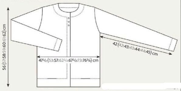 Эффектный жакет спицами