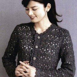 Ажурная кофта крючком