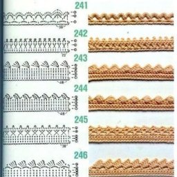 Кайма крючком, подборка