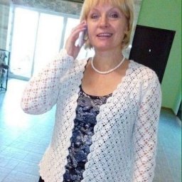 Классический жакет, вязаный крючком