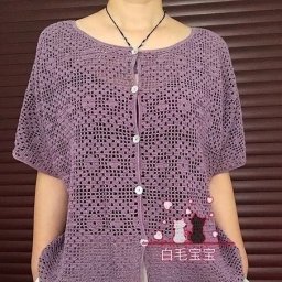 Красивая летняя кофточка в технике филейного вязания