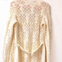 Легкий ажурный кардиган спицами