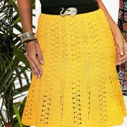 Летняя юбка, вязаная крючком